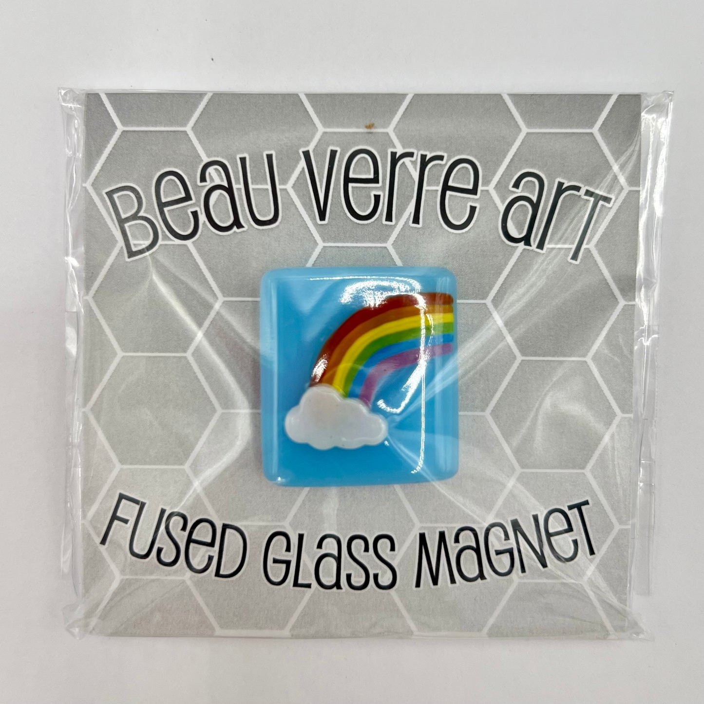 Rainbow Fused Glass Needleminder