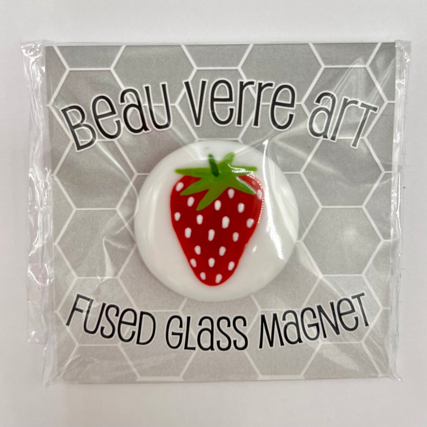 Strawberry Fused Glass Needleminder