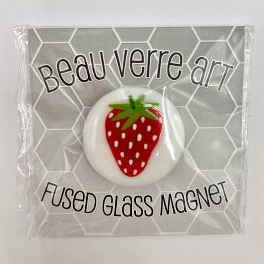 Strawberry Fused Glass Needleminder