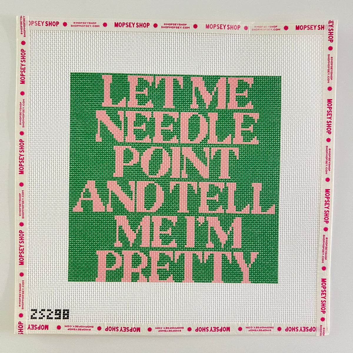 Let Me Needlepoint (Green)