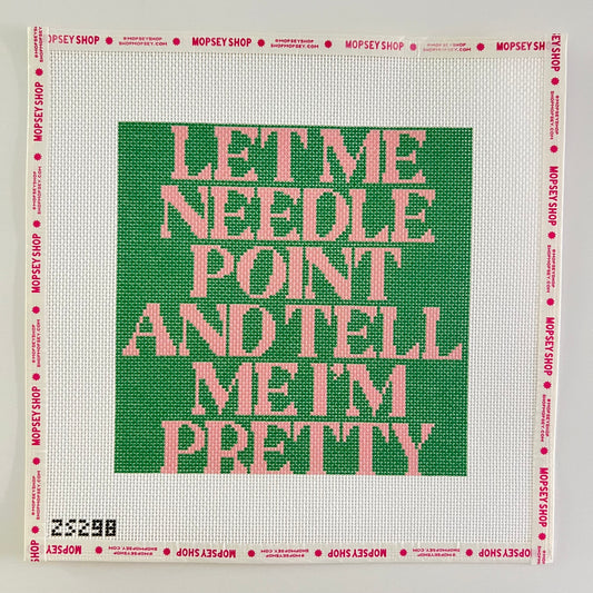 Let Me Needlepoint (Green)