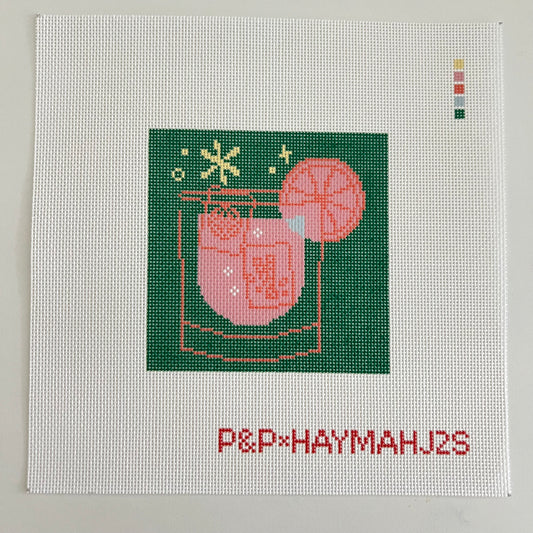 Penny & Penny: Green Mahjong Cocktail Coaster