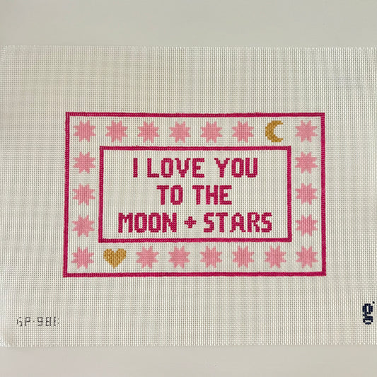 I Love You to the Moon and Stars (pink)