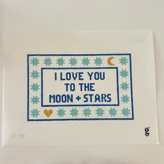 I Love You to the Moon and Stars (blue)