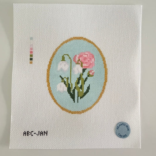 Birth Flowers Ornament (January)