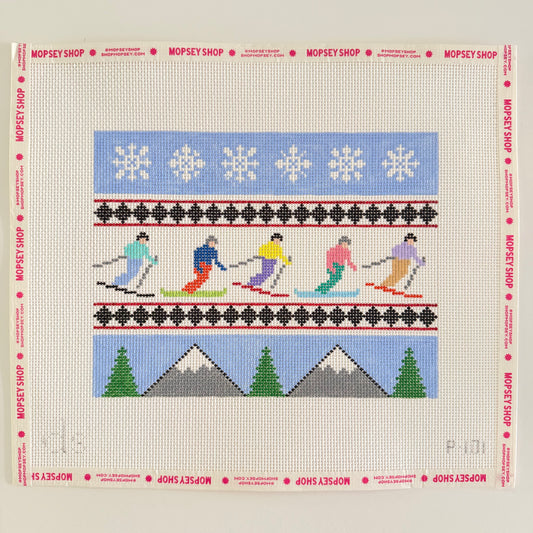 Skier & Snowboarder Pillow