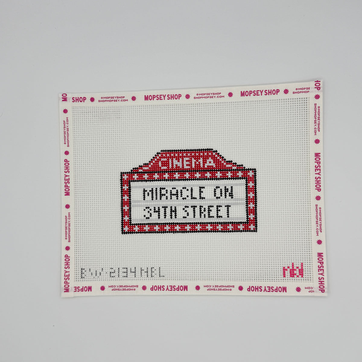 Blue Waters Needlepoint: Miracle On 34th Street Marquee