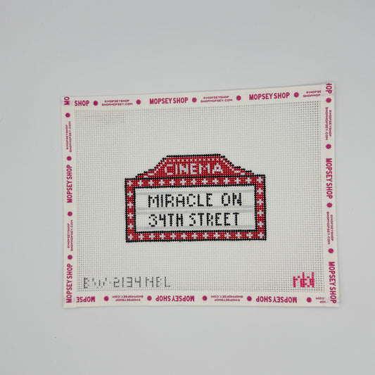 Blue Waters Needlepoint: Miracle On 34th Street Marquee