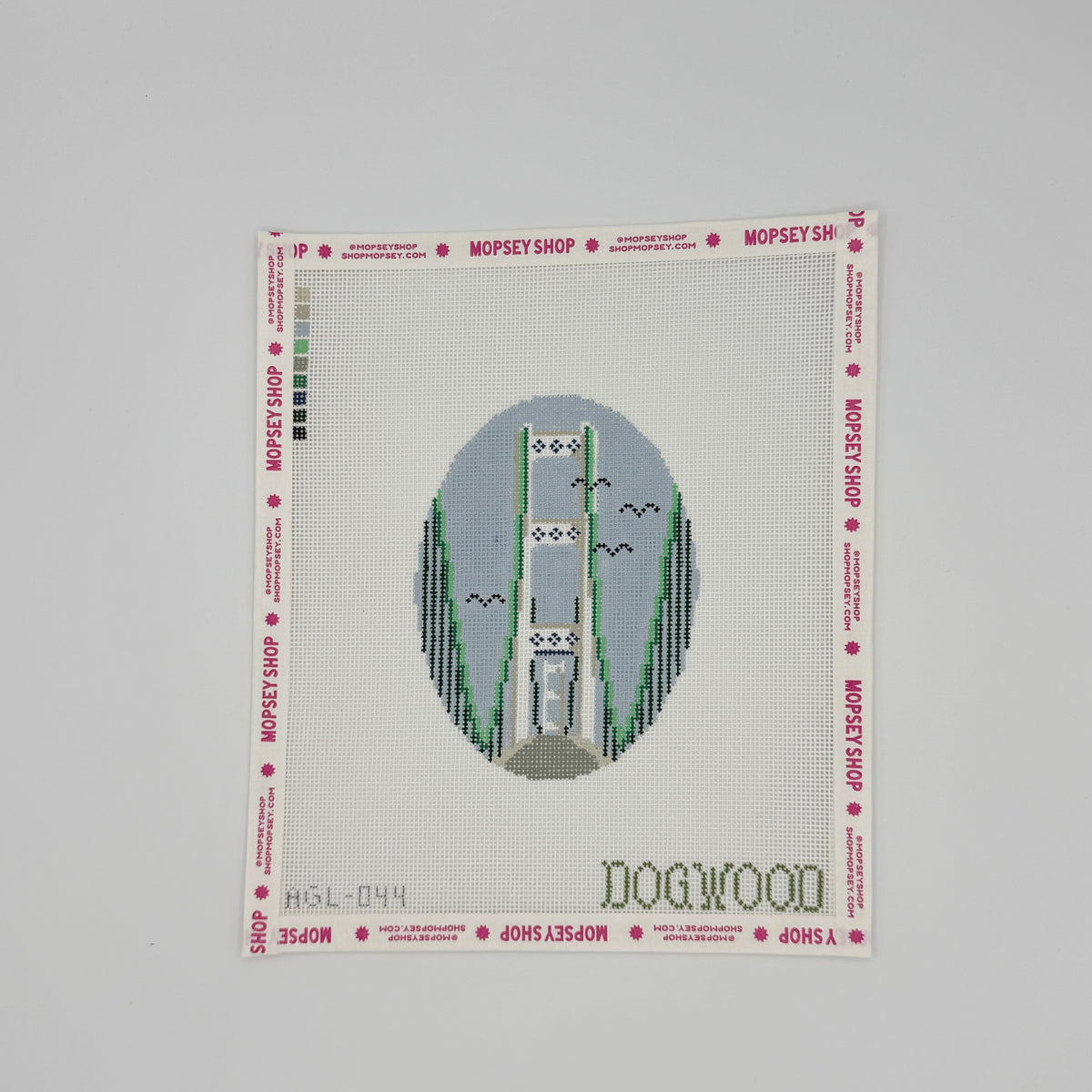Dogwood Needlepoint: Mackinac Bridge