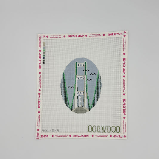 Dogwood Needlepoint: Mackinac Bridge