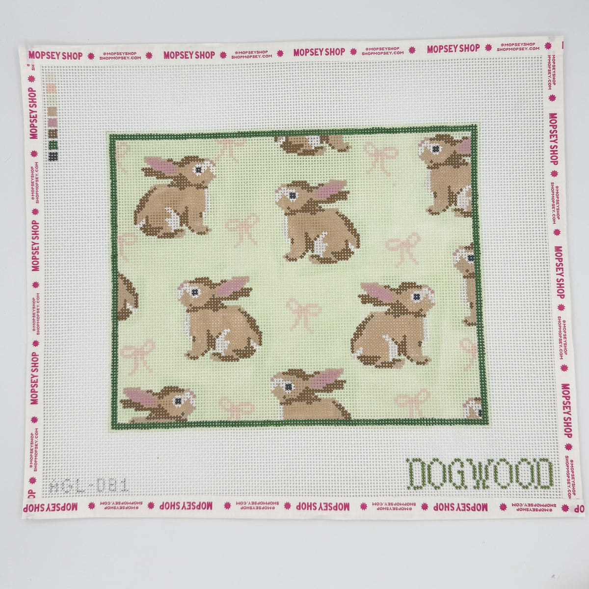 Dogwood Needlepoint: Bunnies & Bows