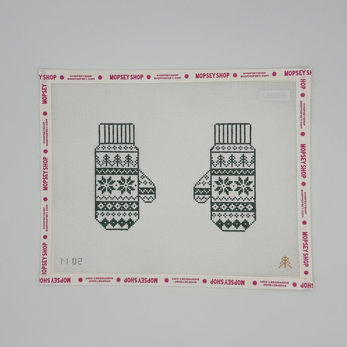 Evergreen Needlepoint Fair Isle Mittens