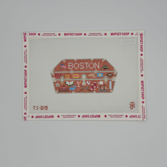 Jennifer Hall Needlepoint: Trunk Series Boston