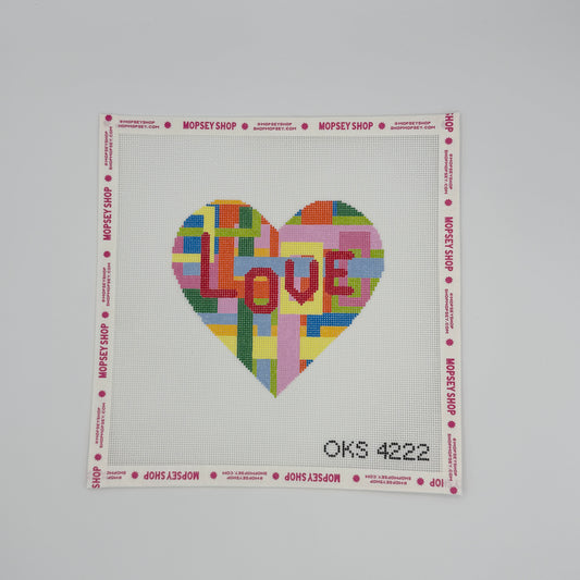 Blue Waters Needlepoint: Love Heart