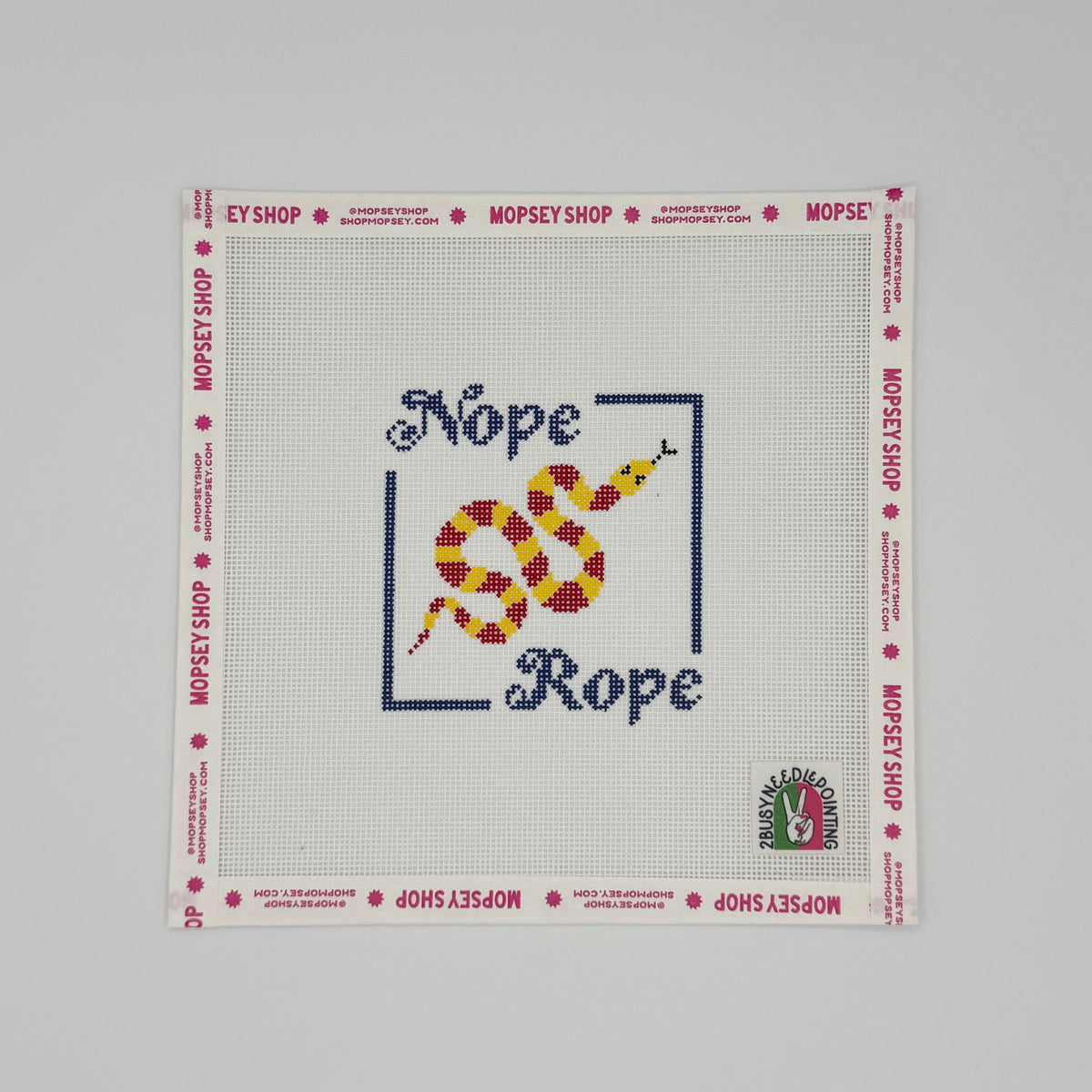 2 Busy-Needlepointing: Nope Rope