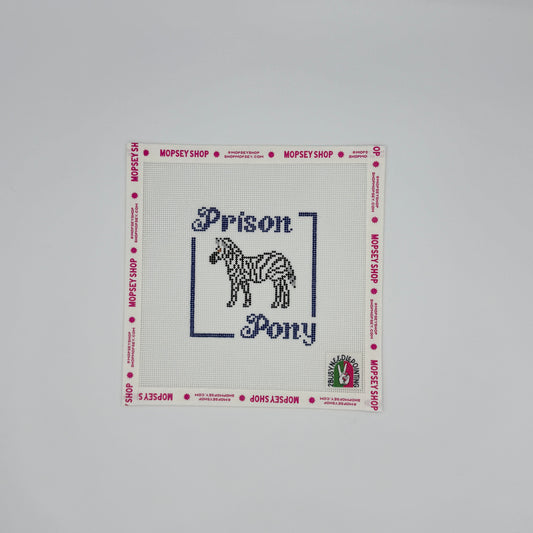 2 Busy-Needlepointing: Prison Pony