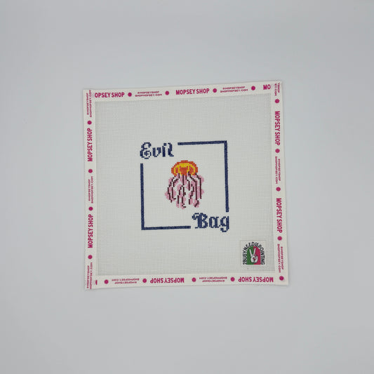 2 Busy-Needlepointing: Evil Bag