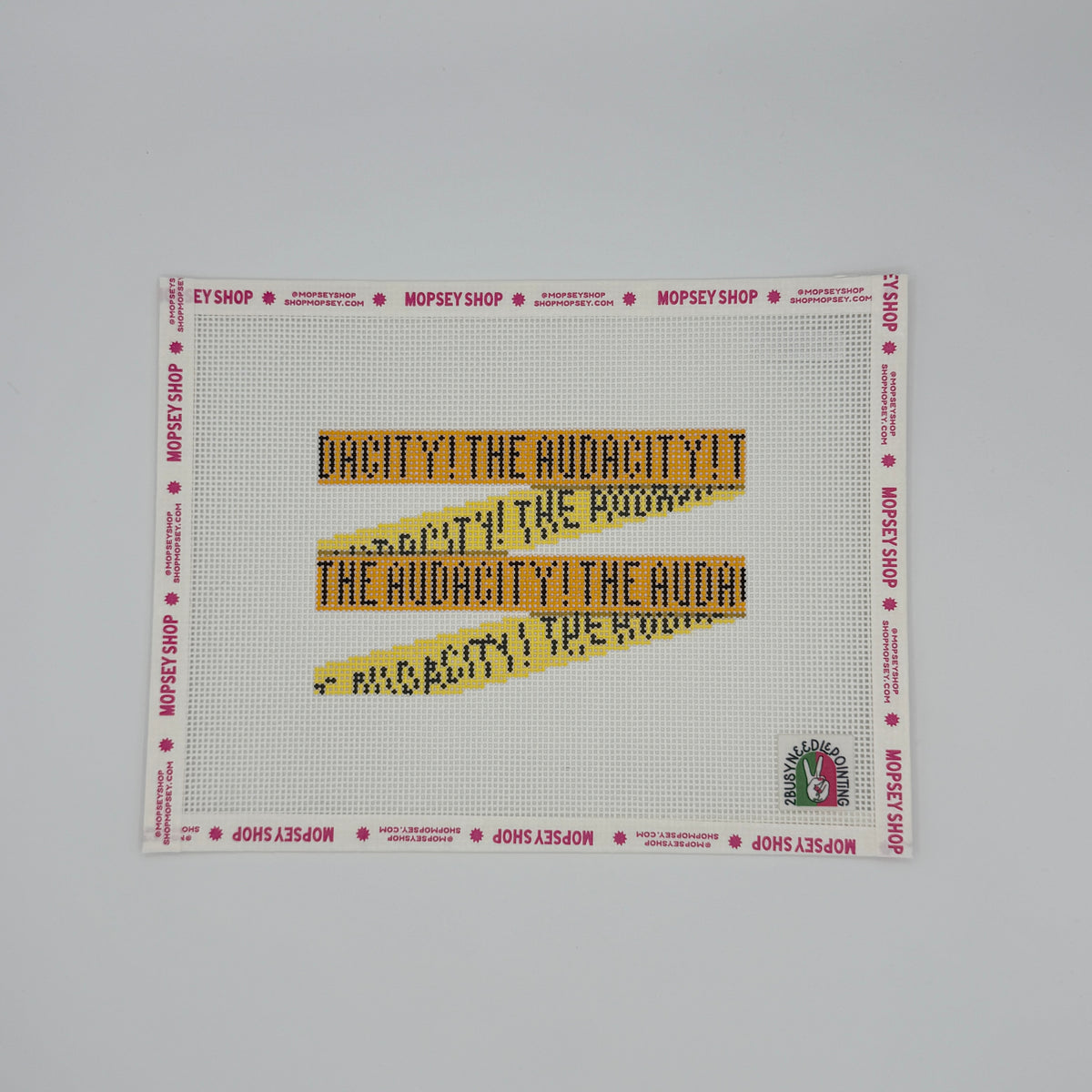 2 Busy-Needlepointing: The Audacity