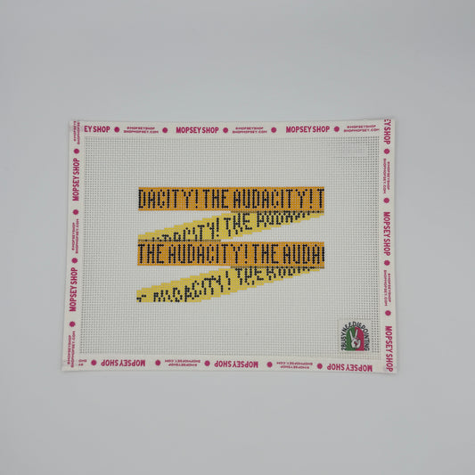 2 Busy-Needlepointing: The Audacity