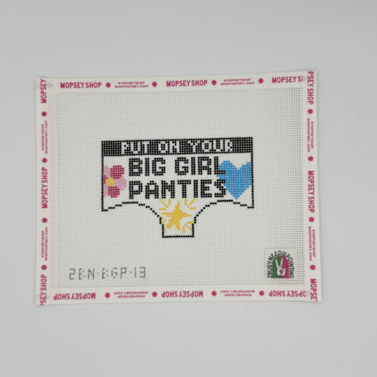 2 Busy-Needlepointing: Big Girl Panties