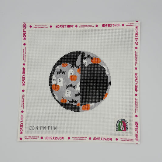 2 Busy-Needlepointing: +- Pumnpkin
