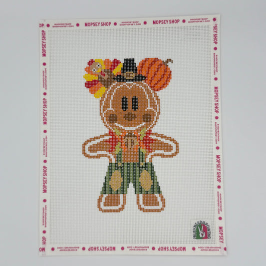 2 Busy-Needlepointing: Gingerbread Fall Mouse