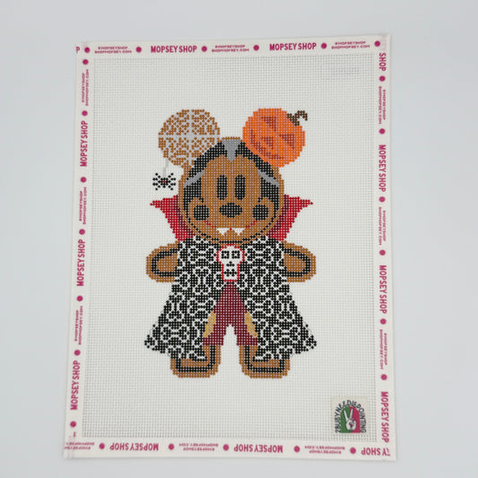 2 Busy-Needlepointing: Gingerbread Halloween Mouse