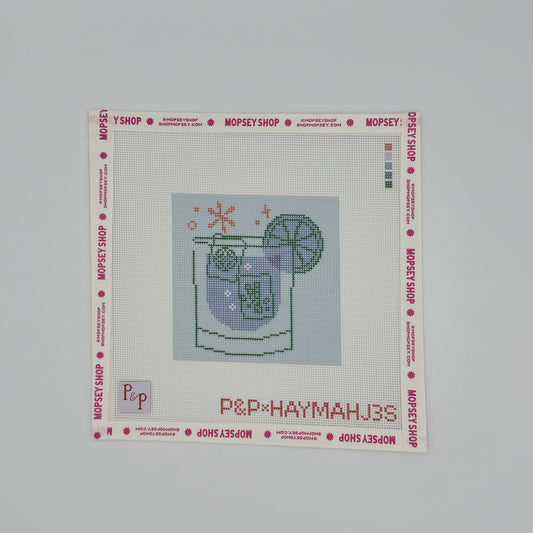 Penny & Penny: Blue Mahjong Cocktail Coaster