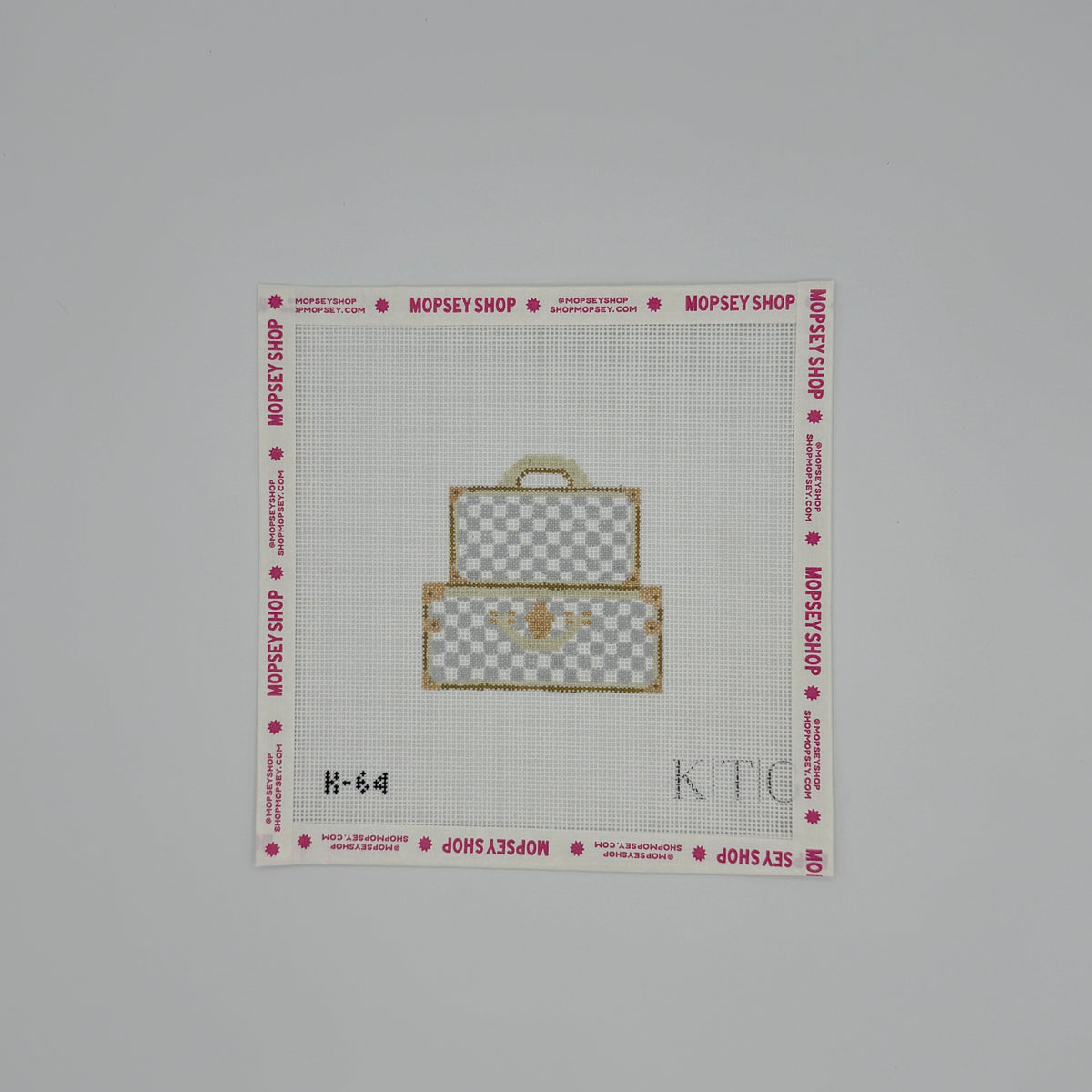 KTG Needlepoint: Checkered Trunks White