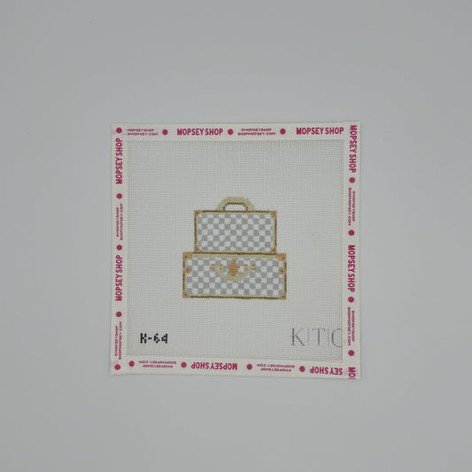 KTG Needlepoint: Checkered Trunks White