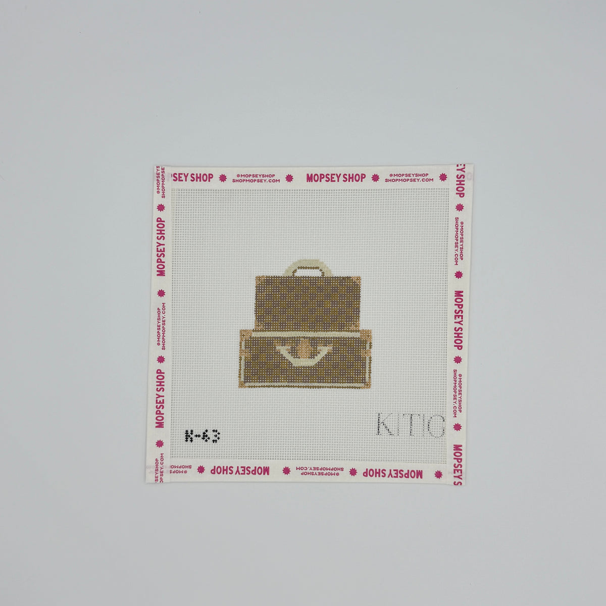 KTG Needlepoint: Checkered Trunks Brown