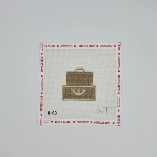 KTG Needlepoint: Checkered Trunks Brown