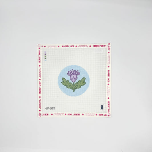 Whimsical Thistle Round