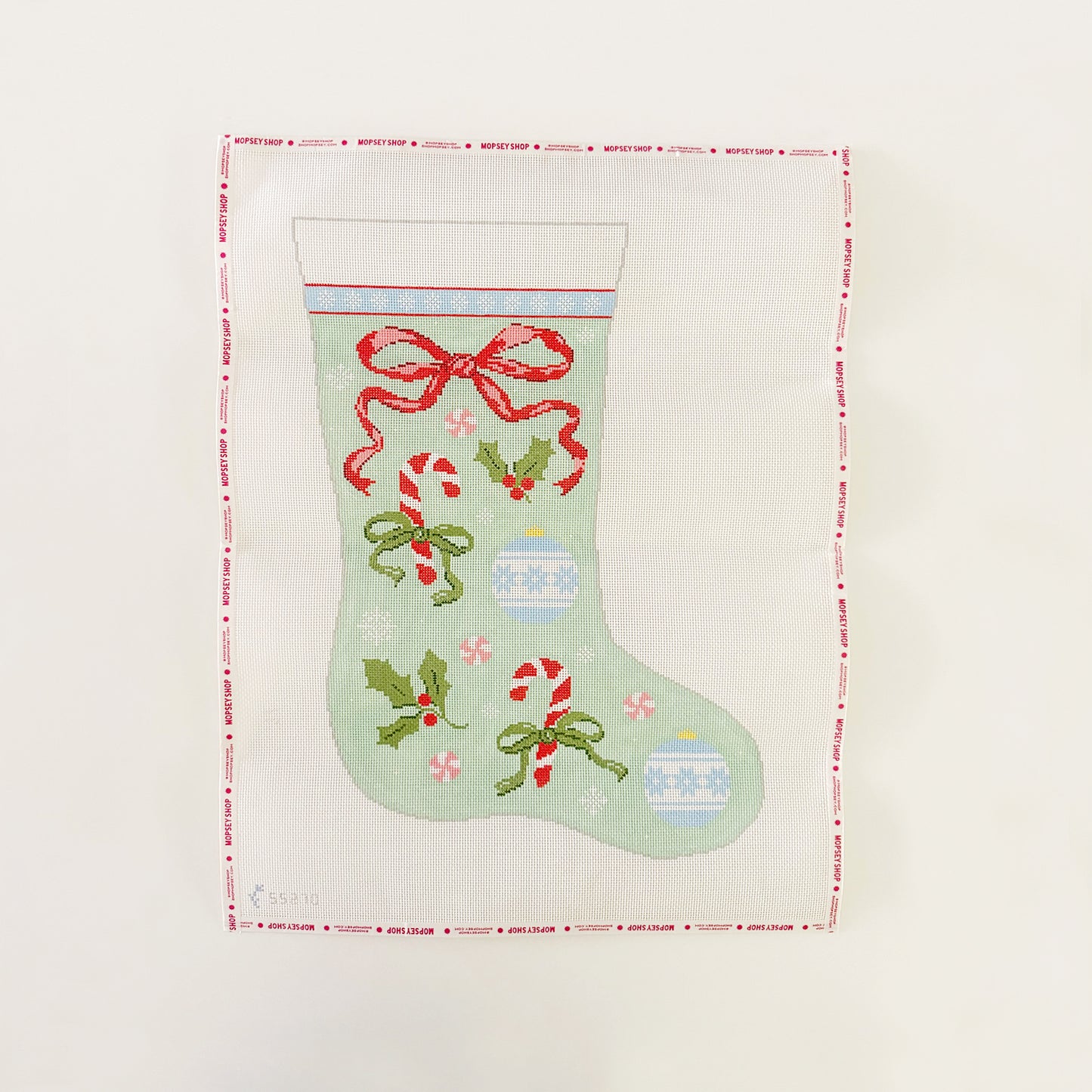 Bow & Candy Cane Stocking
