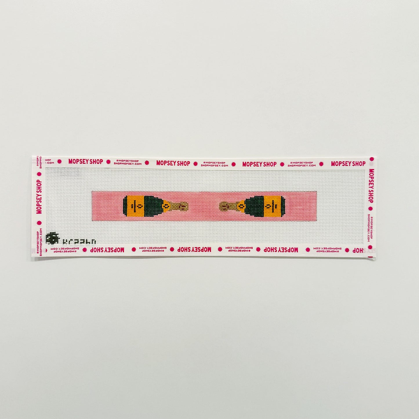 Champagne Bottles  Keyfob - pink