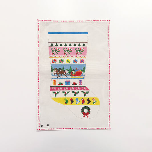 Sleigh Ride Stripe Stocking