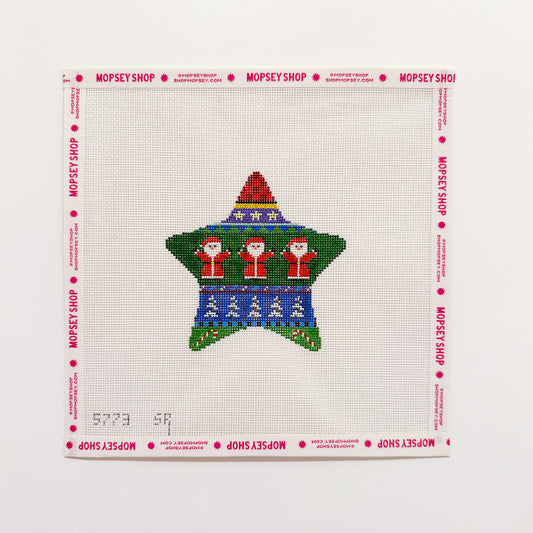 Santa Stripe Star