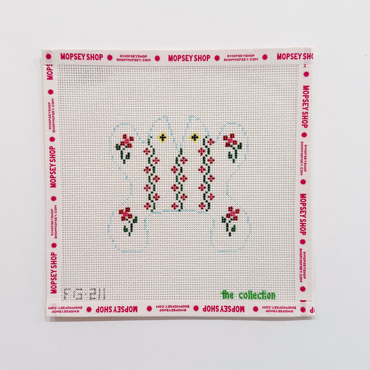 Red Flowers & Vine Frog