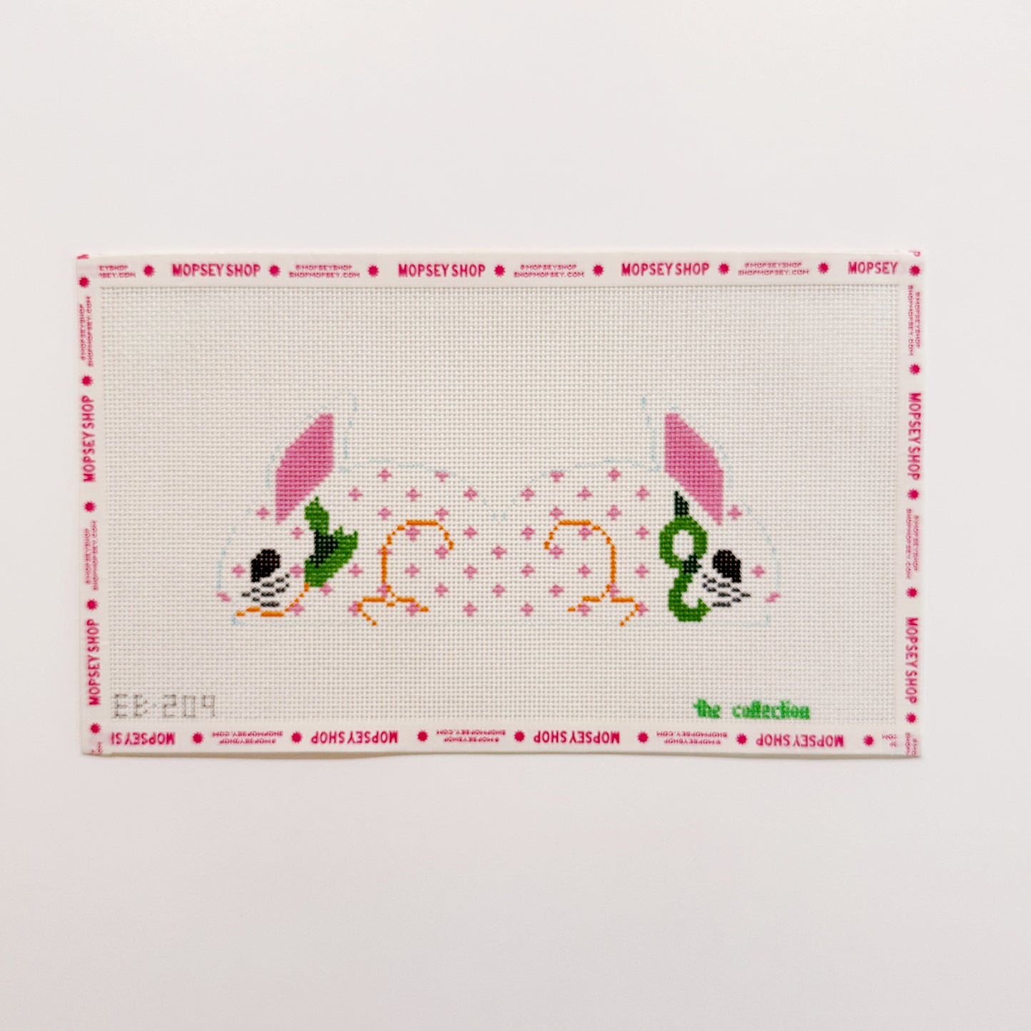 3D Two Sided Bunny (Pink Flowers)