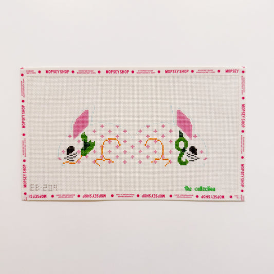 3D Two Sided Bunny (Pink Flowers)