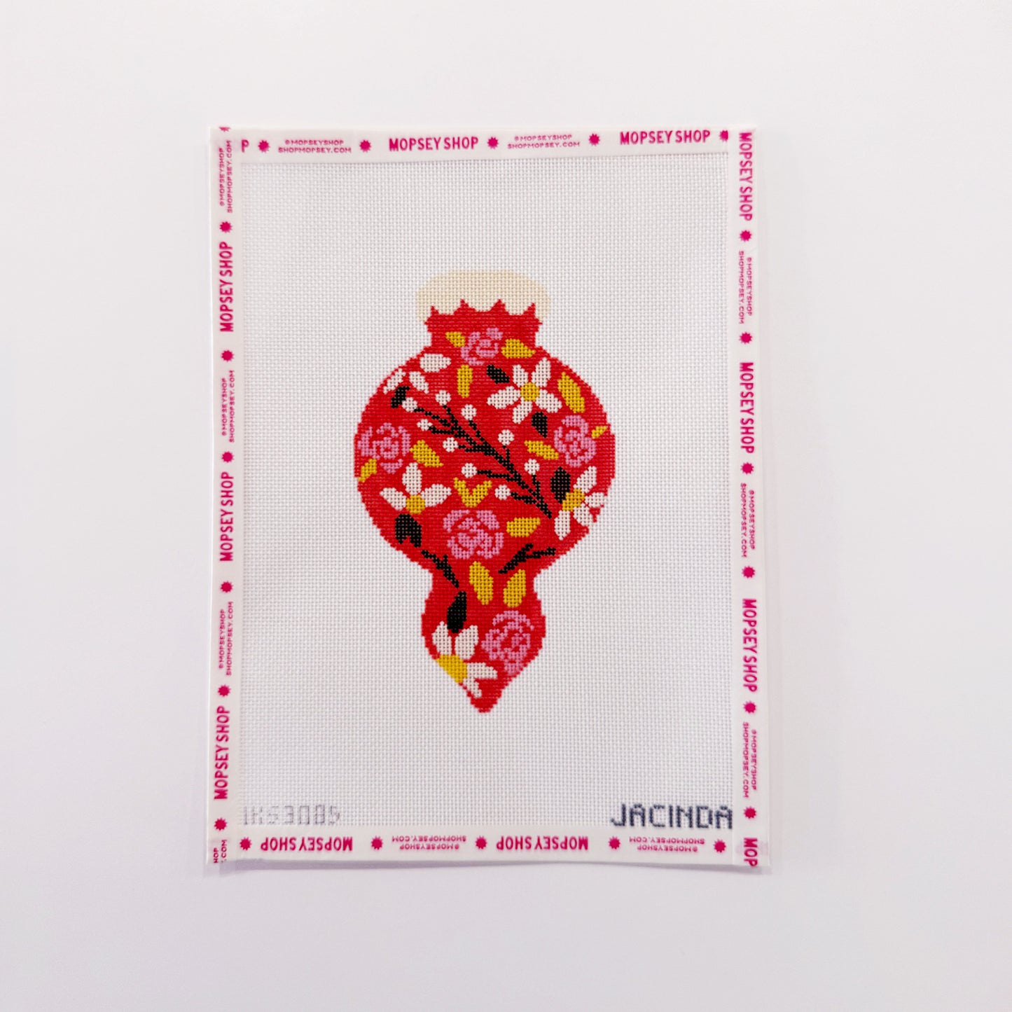 Red Holiday Flowers Ornament