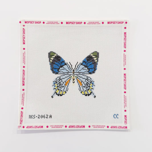 Blue Grey Butterfly Ornament