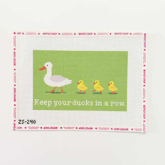Keep Your Ducks in a Row