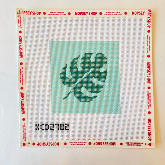 Monstera Leaf Square