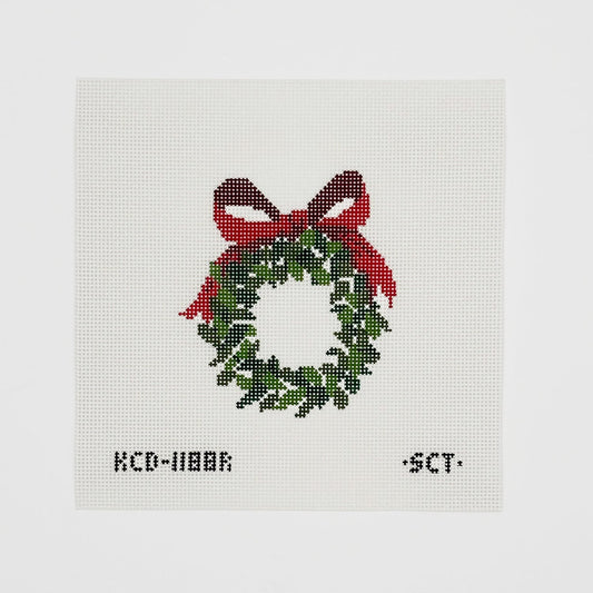 Red Bow Wreath