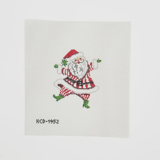 Retro Santa with Stripes