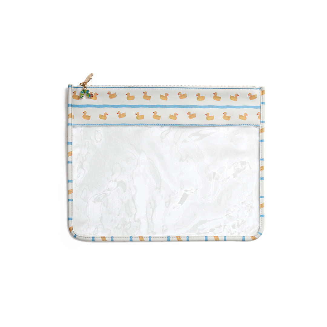 Eric Carle: Duck Stripe Leather Project Bag