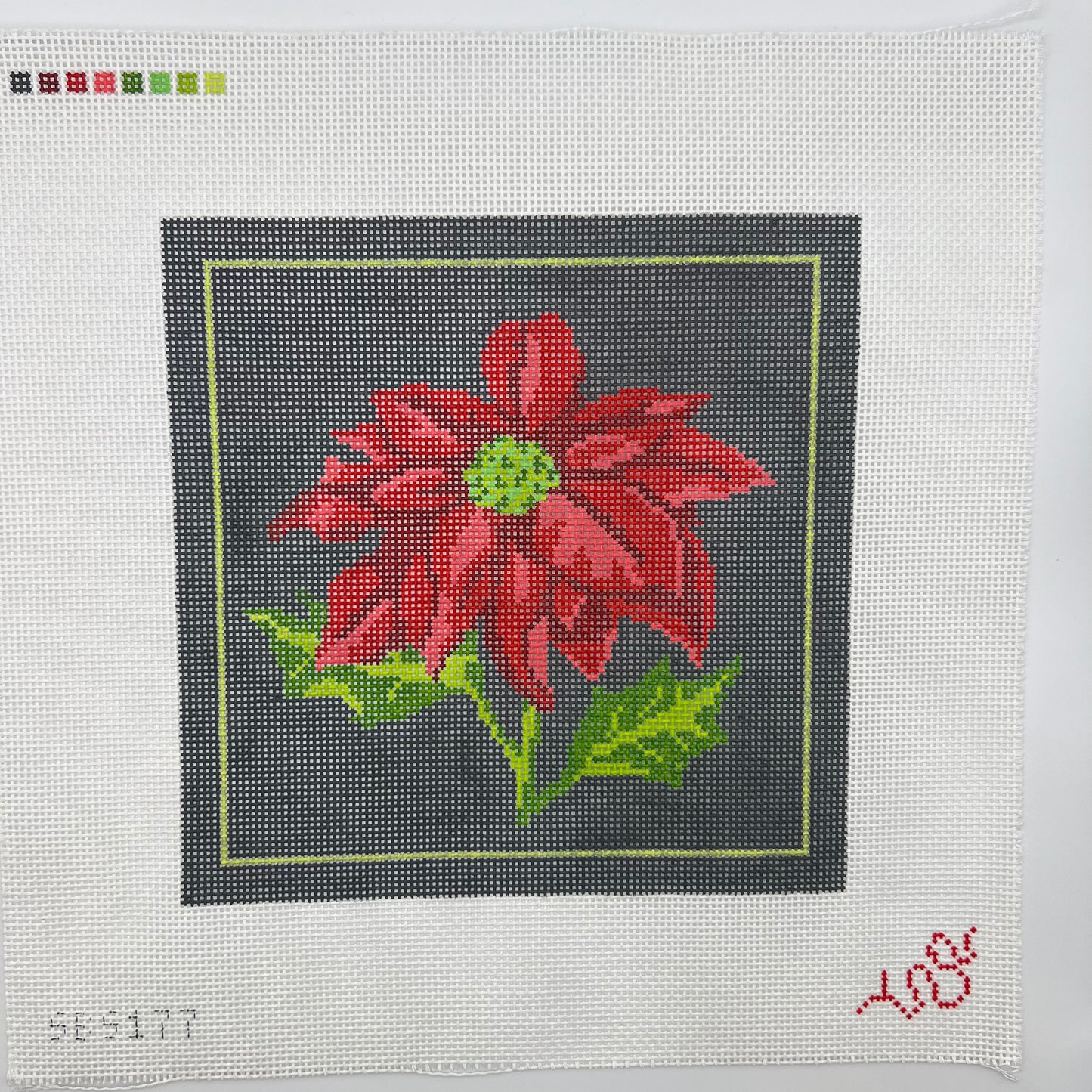 Dark Floral Poinsetta