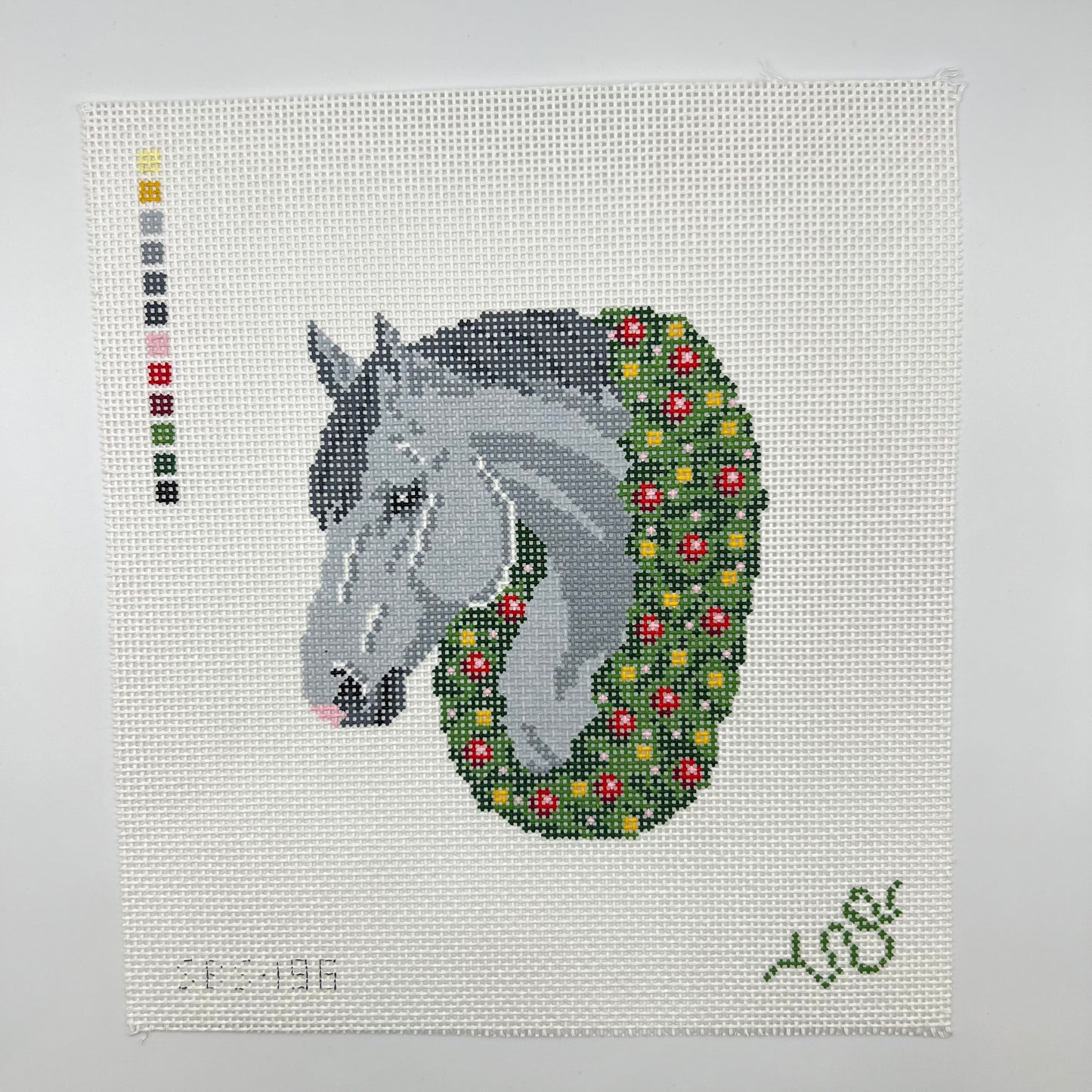 Gray Christmas Horse