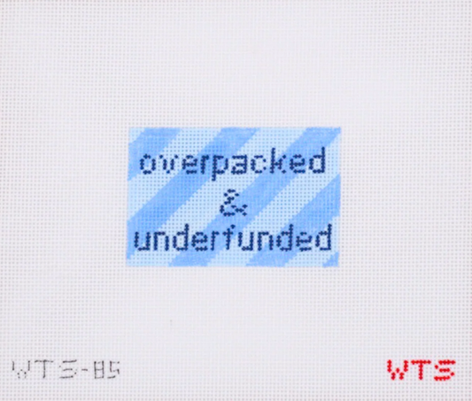 Overpacked and Underfunded Luggage Tag